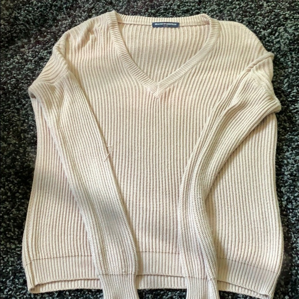 Brandy Melville Pink Sweater One Size